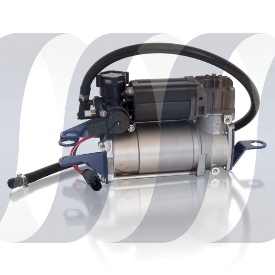 BMW 5-Series E61 air suspension compressor with suction hose and air filter 37106793778