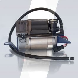 BMW 5-Series E61 air suspension compressor with suction hose and air filter 37106793778